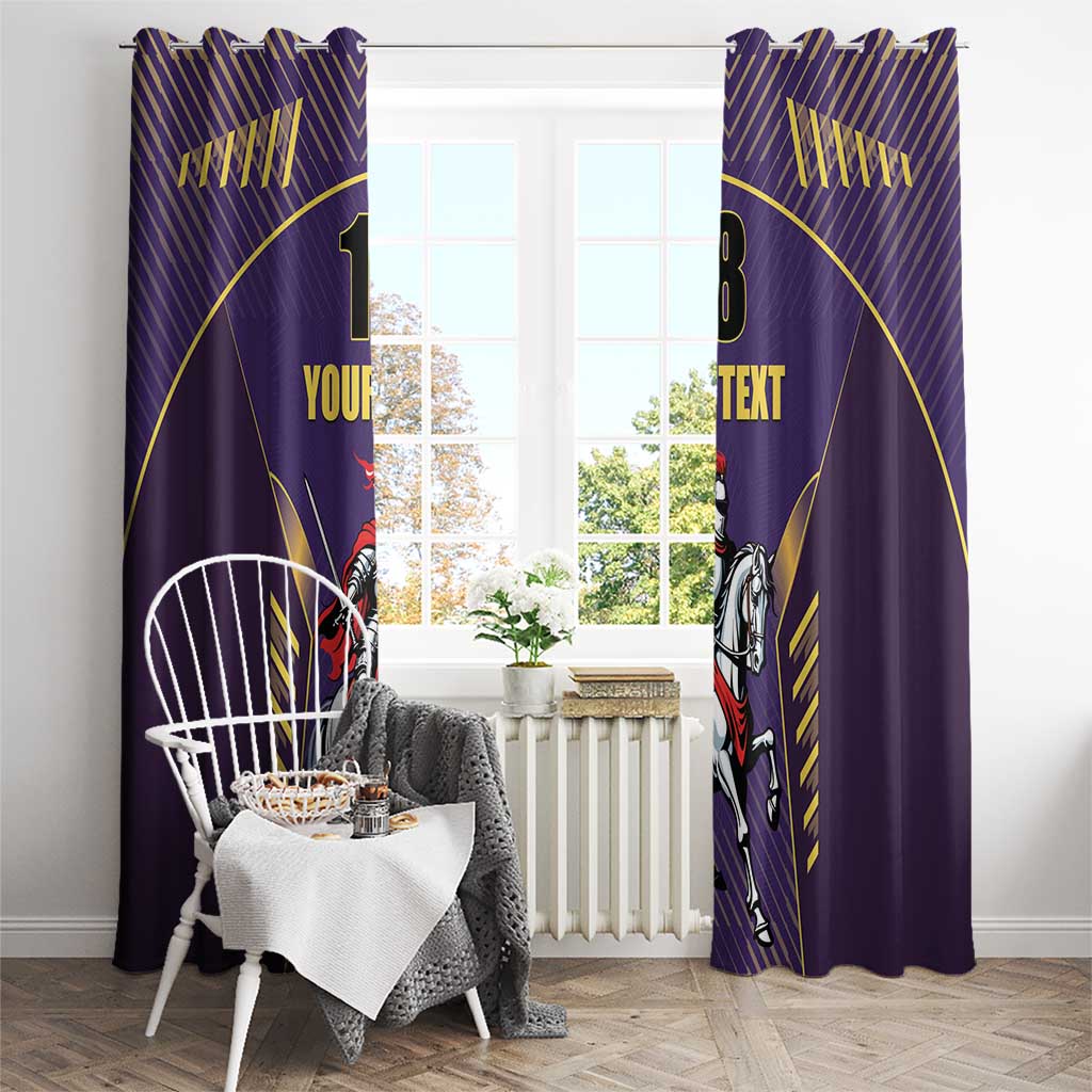 Custom Trinidad and Tobago Cricket Window Curtain Go Champion Knight Riders - Wonder Print Shop
