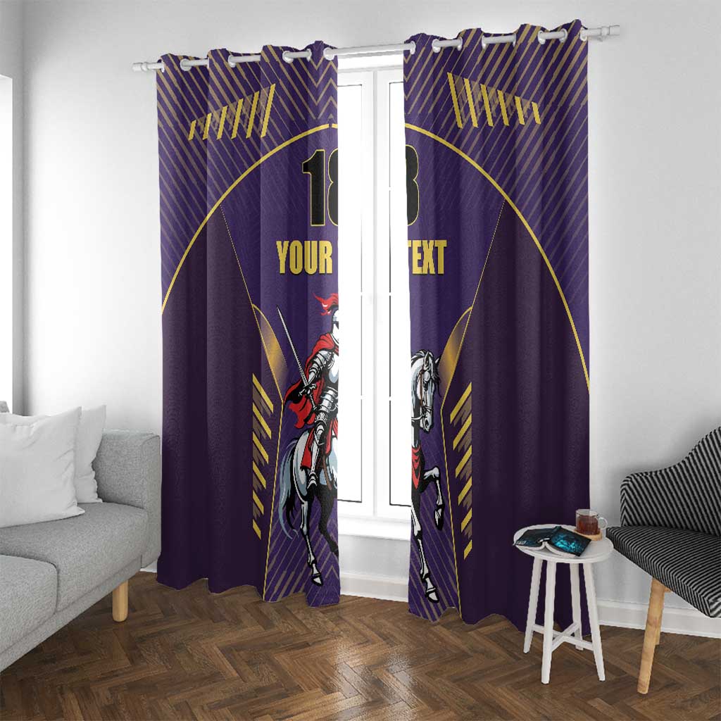 Custom Trinidad and Tobago Cricket Window Curtain Go Champion Knight Riders - Wonder Print Shop