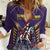 Custom Trinidad and Tobago Cricket Women Casual Shirt Go Champion Knight Riders - Wonder Print Shop