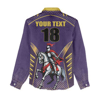 Custom Trinidad and Tobago Cricket Women Casual Shirt Go Champion Knight Riders - Wonder Print Shop