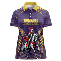 Custom Trinidad and Tobago Cricket Women Polo Shirt Go Champion Knight Riders - Wonder Print Shop