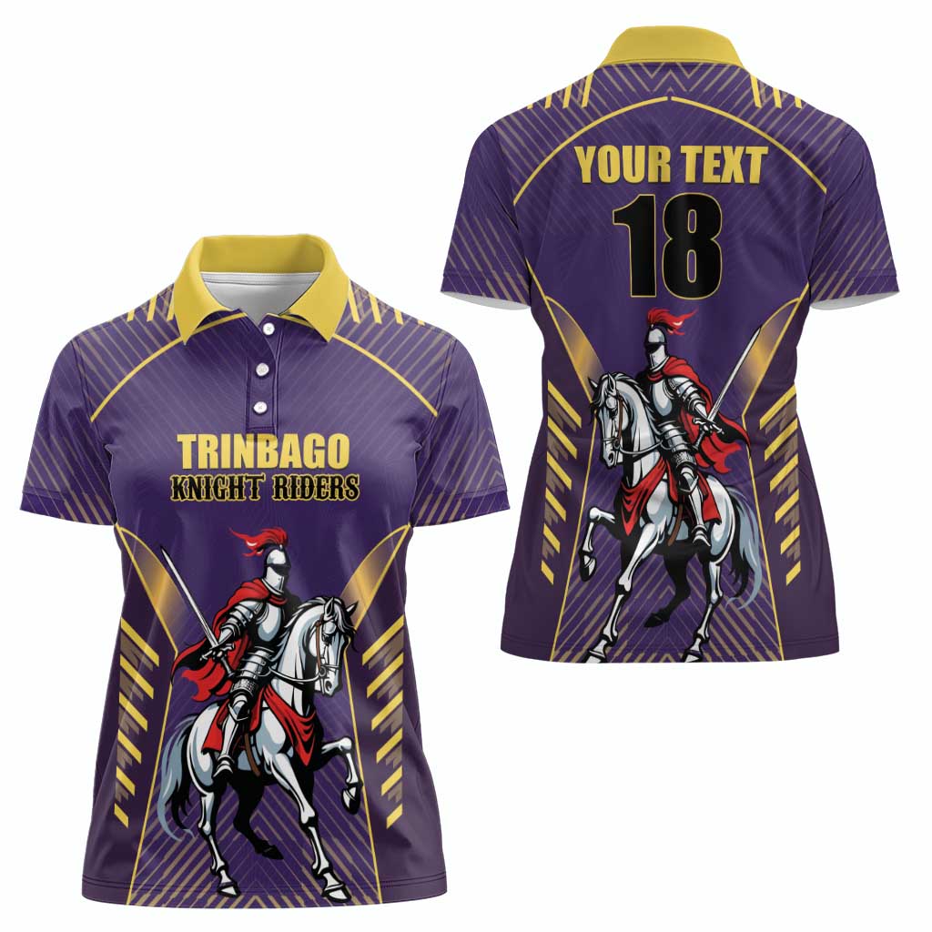 Custom Trinidad and Tobago Cricket Women Polo Shirt Go Champion Knight Riders - Wonder Print Shop