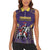 Custom Trinidad and Tobago Cricket Women Sleeveless Polo Shirt Go Champion Knight Riders - Wonder Print Shop