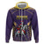 Custom Trinidad and Tobago Cricket Zip Hoodie Go Champion Knight Riders - Wonder Print Shop