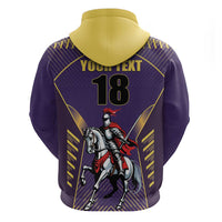 Custom Trinidad and Tobago Cricket Zip Hoodie Go Champion Knight Riders - Wonder Print Shop