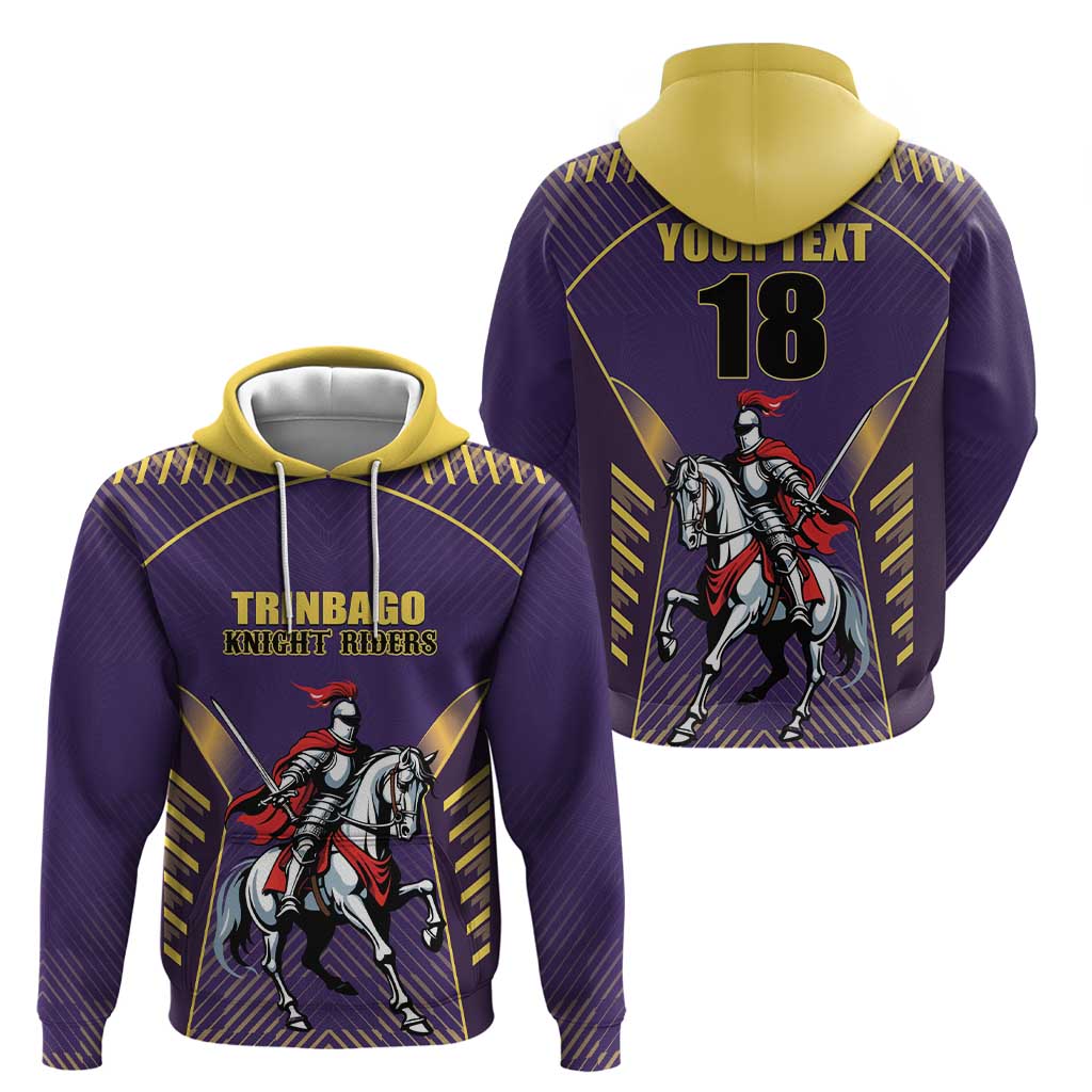 Custom Trinidad and Tobago Cricket Zip Hoodie Go Champion Knight Riders - Wonder Print Shop