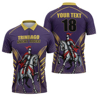 Custom Trinidad and Tobago Cricket Zipper Polo Shirt Go Champion Knight Riders - Wonder Print Shop