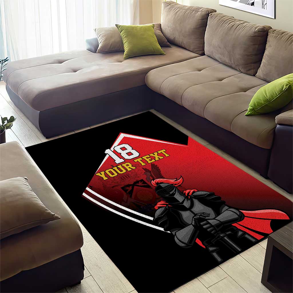 Custom Trinidad and Tobago Cricket Knight Riders Area Rug Go Champion - Wonder Print Shop