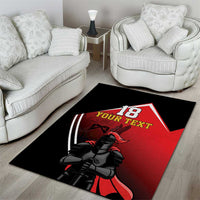 Custom Trinidad and Tobago Cricket Knight Riders Area Rug Go Champion - Wonder Print Shop