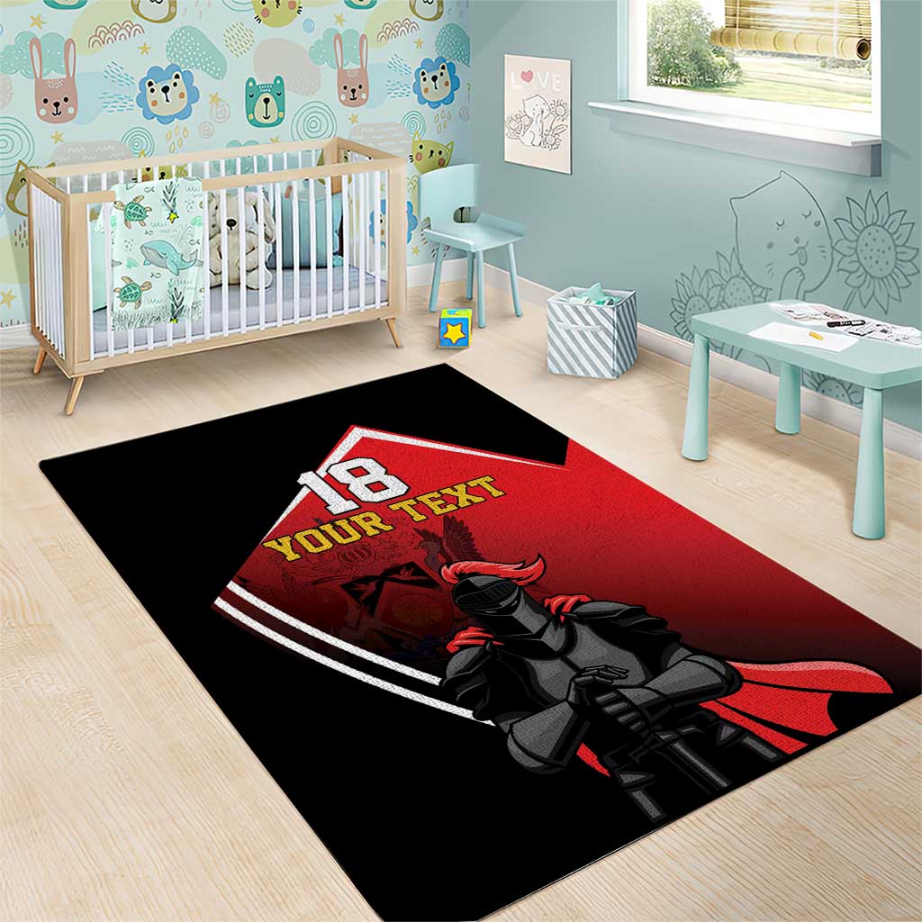 Custom Trinidad and Tobago Cricket Knight Riders Area Rug Go Champion - Wonder Print Shop