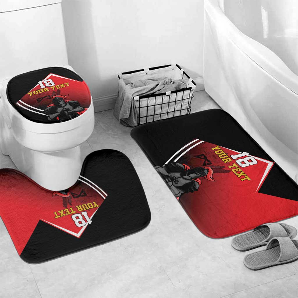 Custom Trinidad and Tobago Cricket Knight Riders Bathroom Set Go Champion - Wonder Print Shop
