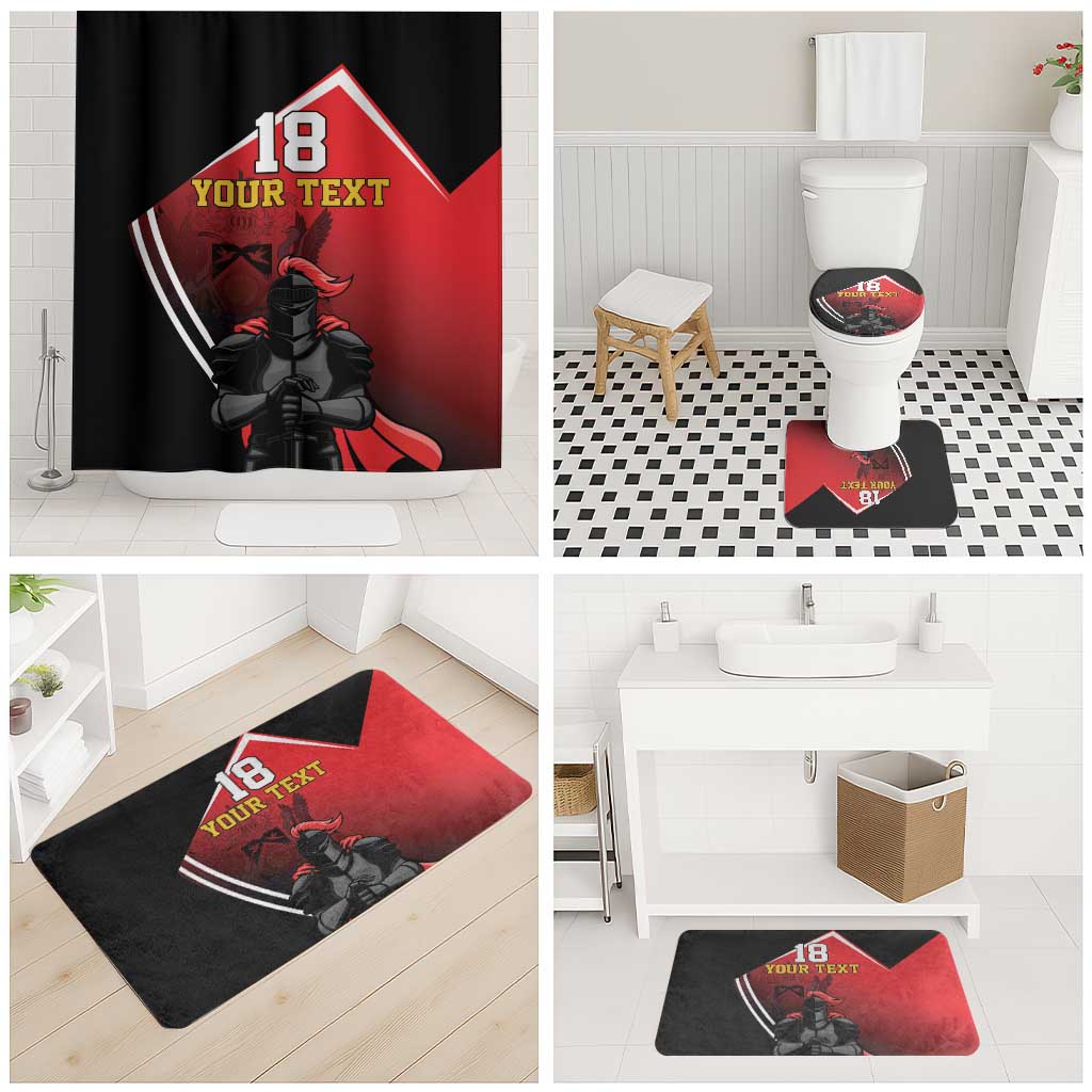 Custom Trinidad and Tobago Cricket Knight Riders Bathroom Set Go Champion - Wonder Print Shop