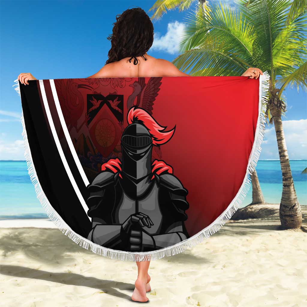 Custom Trinidad and Tobago Cricket Knight Riders Beach Blanket Go Champion - Wonder Print Shop