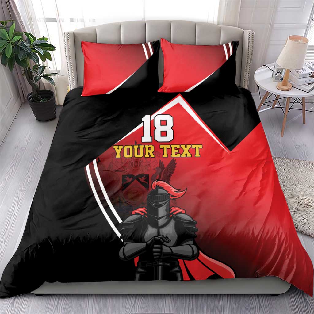 Custom Trinidad and Tobago Cricket Knight Riders Bedding Set Go Champion - Wonder Print Shop