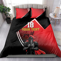 Custom Trinidad and Tobago Cricket Knight Riders Bedding Set Go Champion - Wonder Print Shop