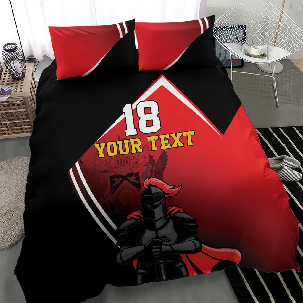 Custom Trinidad and Tobago Cricket Knight Riders Bedding Set Go Champion - Wonder Print Shop