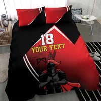 Custom Trinidad and Tobago Cricket Knight Riders Bedding Set Go Champion - Wonder Print Shop