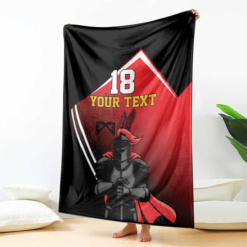 Custom Trinidad and Tobago Cricket Knight Riders Blanket Go Champion - Wonder Print Shop