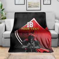 Custom Trinidad and Tobago Cricket Knight Riders Blanket Go Champion - Wonder Print Shop