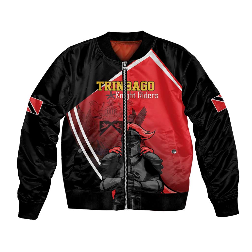 Custom Trinidad and Tobago Cricket Knight Riders Bomber Jacket Go Champion - Wonder Print Shop