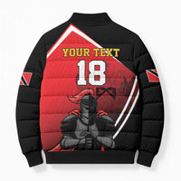 Custom Trinidad and Tobago Cricket Knight Riders Bomber Puffer Jacket Go Champion - Wonder Print Shop