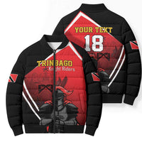 Custom Trinidad and Tobago Cricket Knight Riders Bomber Puffer Jacket Go Champion - Wonder Print Shop