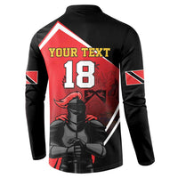 Custom Trinidad and Tobago Cricket Knight Riders Button Sweatshirt Go Champion - Wonder Print Shop