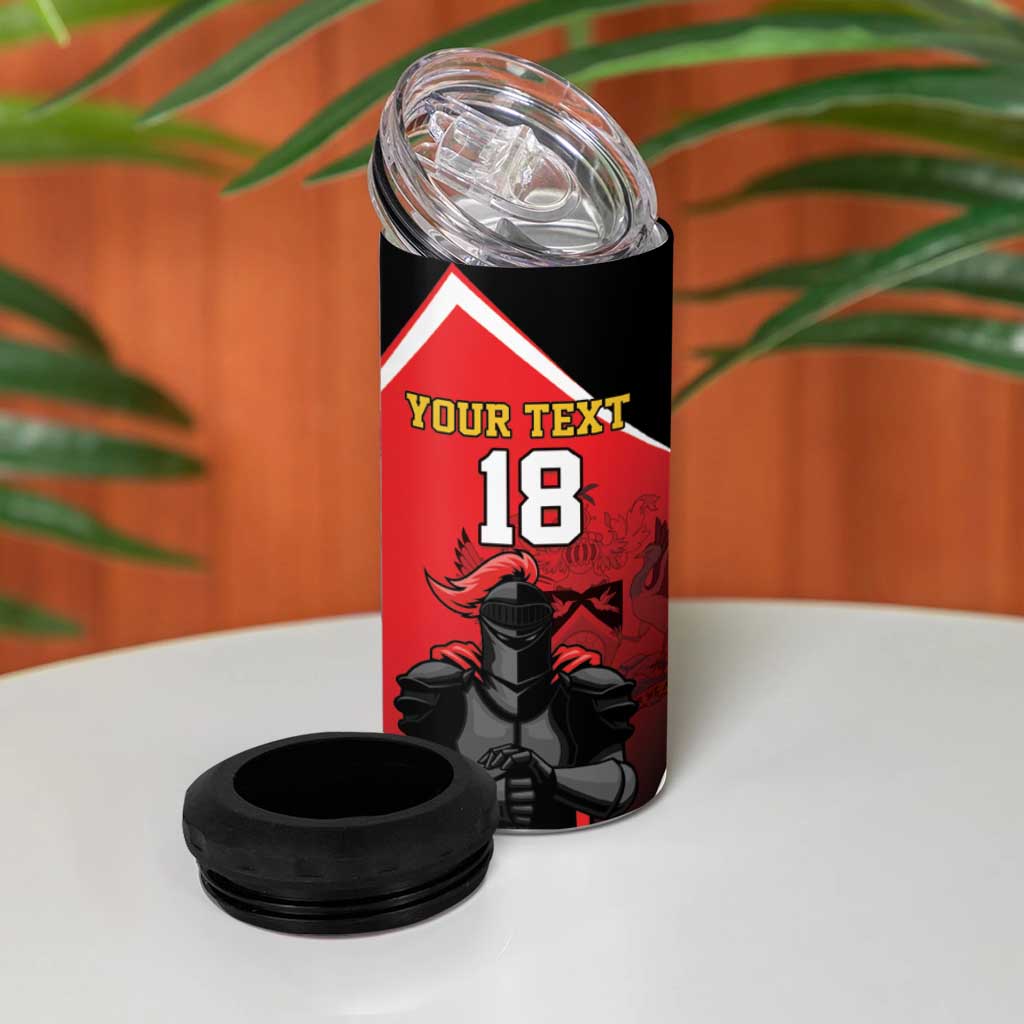 Custom Trinidad and Tobago Cricket Knight Riders 4 in 1 Can Cooler Tumbler Go Champion - Wonder Print Shop