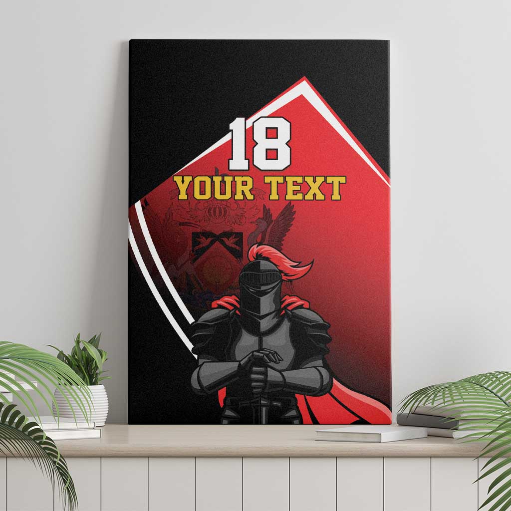 Custom Trinidad and Tobago Cricket Knight Riders Canvas Wall Art Go Champion - Wonder Print Shop