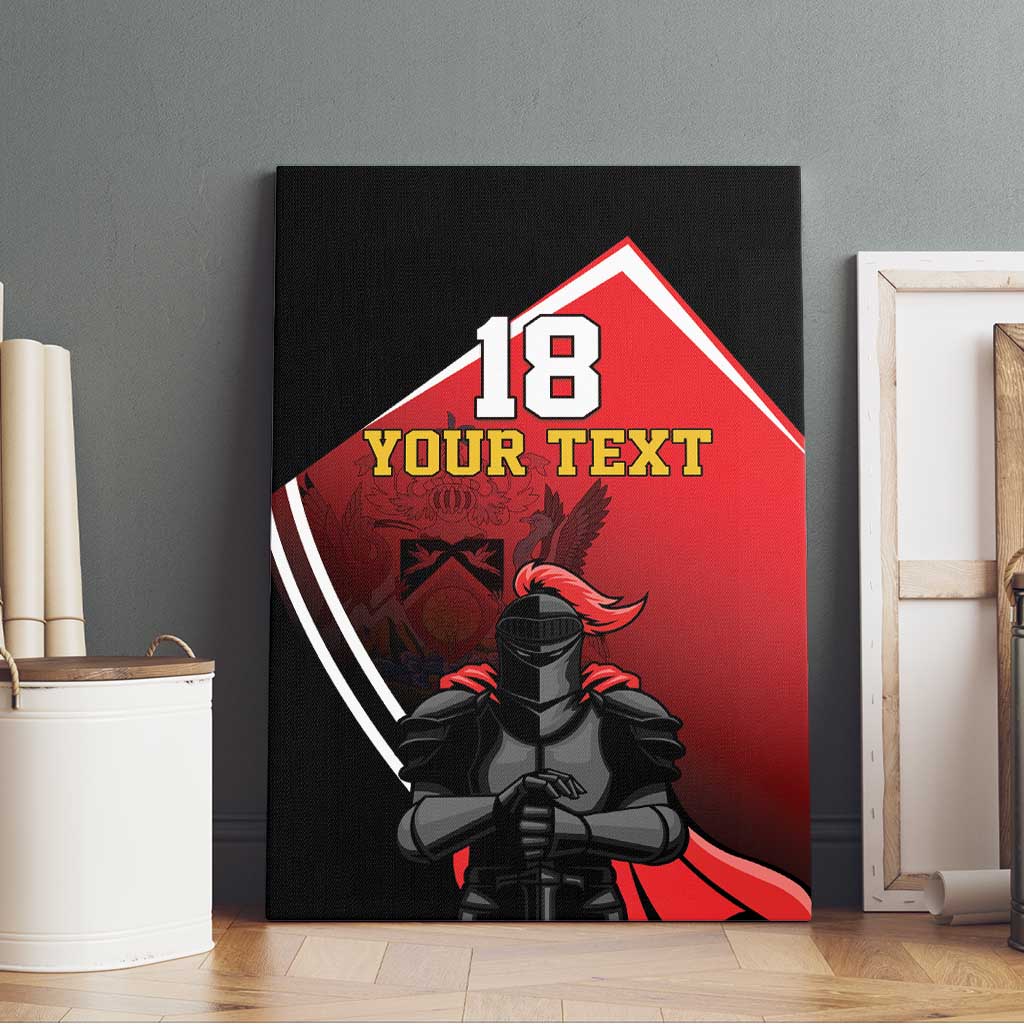 Custom Trinidad and Tobago Cricket Knight Riders Canvas Wall Art Go Champion - Wonder Print Shop