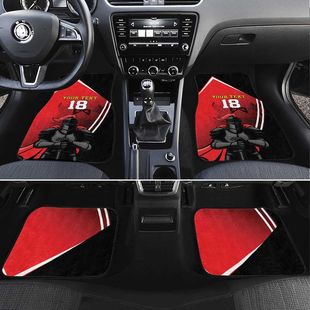 Custom Trinidad and Tobago Cricket Knight Riders Car Mats Go Champion - Wonder Print Shop