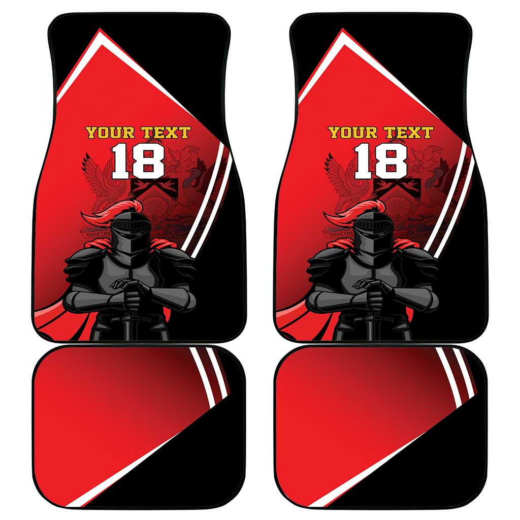 Custom Trinidad and Tobago Cricket Knight Riders Car Mats Go Champion - Wonder Print Shop