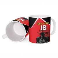 Custom Trinidad and Tobago Cricket Knight Riders Ceramic Mug Go Champion - Wonder Print Shop