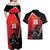 Custom Trinidad and Tobago Cricket Knight Riders Couples Matching Off Shoulder Maxi Dress and Hawaiian Shirt Go Champion - Wonder Print Shop