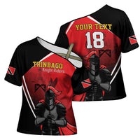 Custom Trinidad and Tobago Cricket Knight Riders Cross Shoulder Shirt Go Champion - Wonder Print Shop