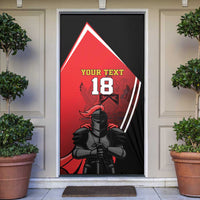 Custom Trinidad and Tobago Cricket Knight Riders Door Cover Go Champion - Wonder Print Shop