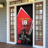 Custom Trinidad and Tobago Cricket Knight Riders Door Cover Go Champion - Wonder Print Shop