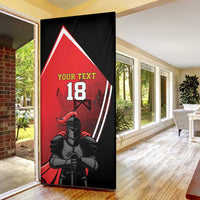Custom Trinidad and Tobago Cricket Knight Riders Door Cover Go Champion - Wonder Print Shop
