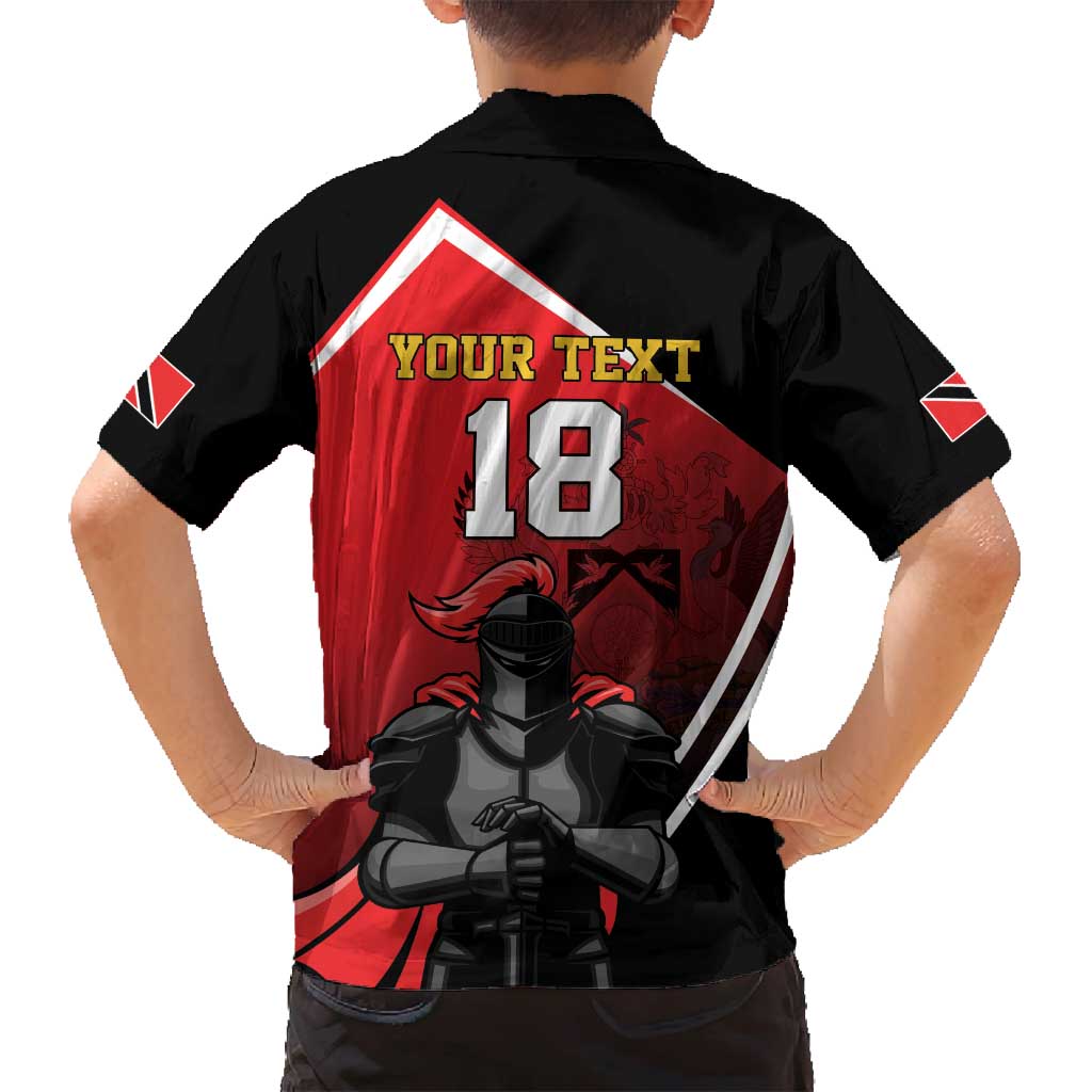 Custom Trinidad and Tobago Cricket Knight Riders Family Matching Long Sleeve Bodycon Dress and Hawaiian Shirt Go Champion - Wonder Print Shop