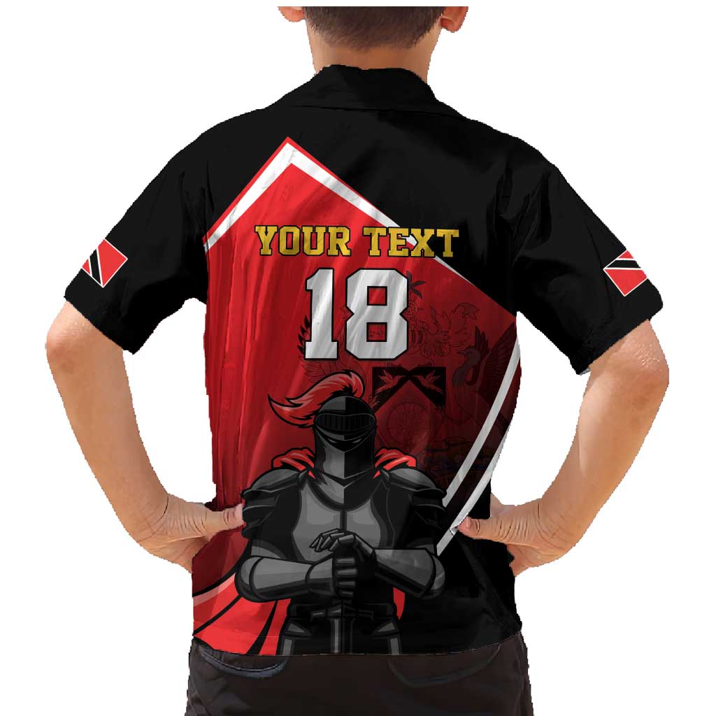 Custom Trinidad and Tobago Cricket Knight Riders Family Matching Mermaid Dress and Hawaiian Shirt Go Champion - Wonder Print Shop