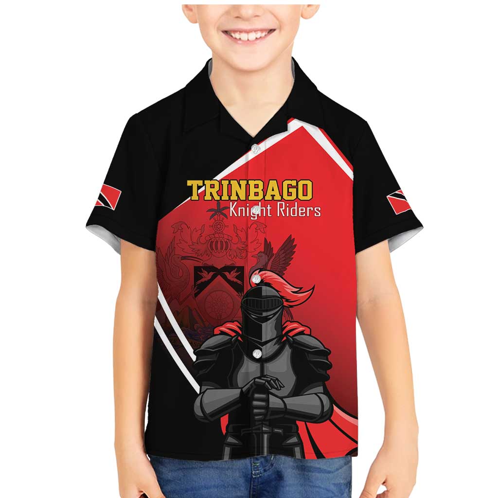 Custom Trinidad and Tobago Cricket Knight Riders Family Matching Mermaid Dress and Hawaiian Shirt Go Champion - Wonder Print Shop