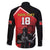Custom Trinidad and Tobago Cricket Knight Riders Family Matching Off The Shoulder Long Sleeve Dress and Hawaiian Shirt Go Champion - Wonder Print Shop