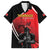 Custom Trinidad and Tobago Cricket Knight Riders Family Matching Off Shoulder Short Dress and Hawaiian Shirt Go Champion - Wonder Print Shop