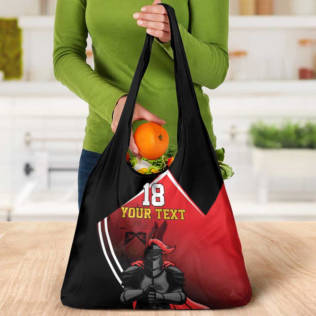 Custom Trinidad and Tobago Cricket Knight Riders Grocery Bag Go Champion - Wonder Print Shop