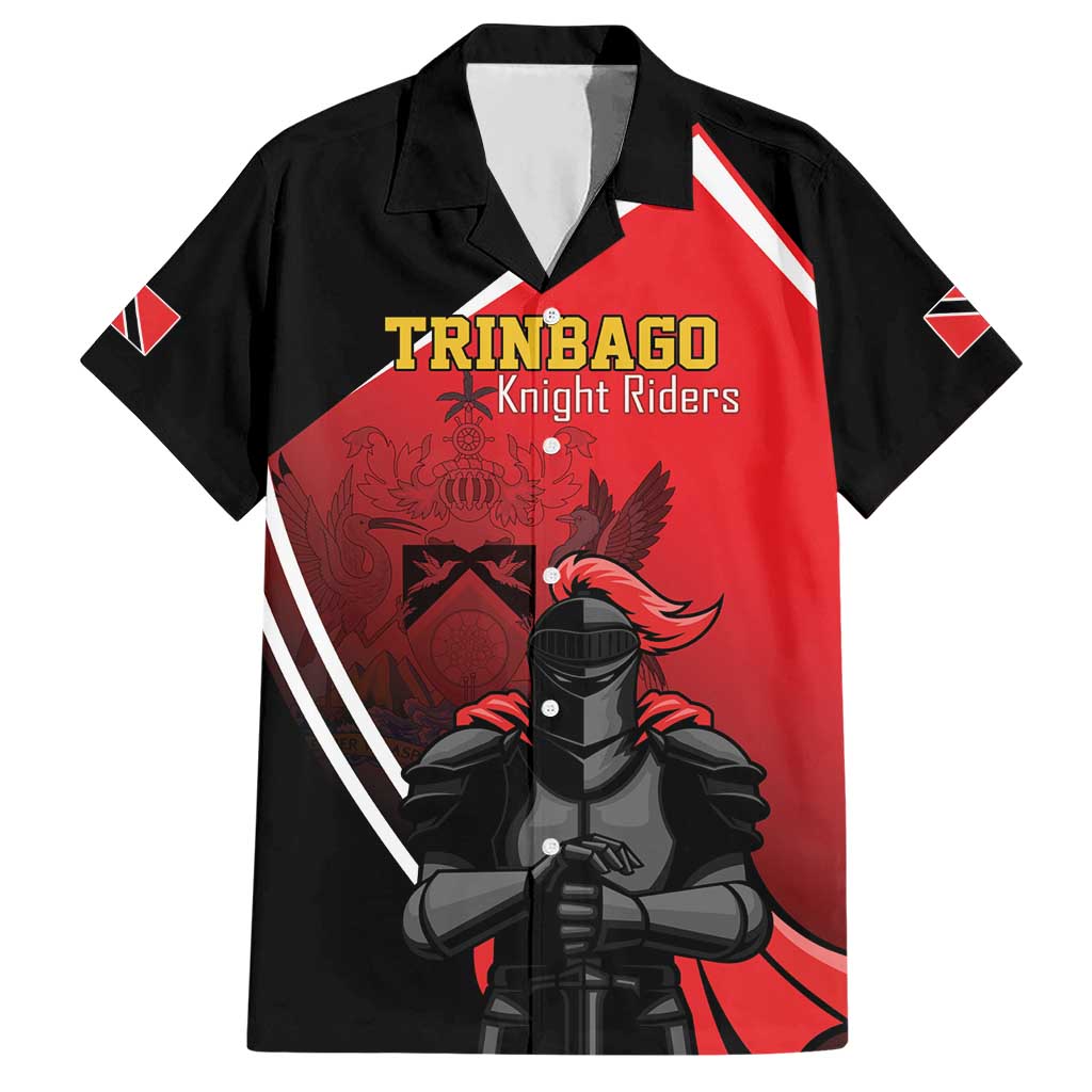 Custom Trinidad and Tobago Cricket Knight Riders Hawaiian Shirt Go Champion - Wonder Print Shop