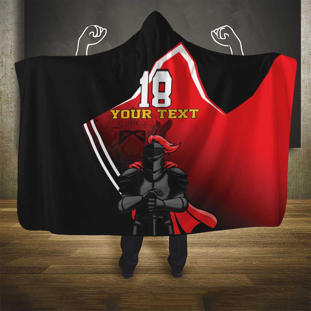 Custom Trinidad and Tobago Cricket Knight Riders Hooded Blanket Go Champion - Wonder Print Shop