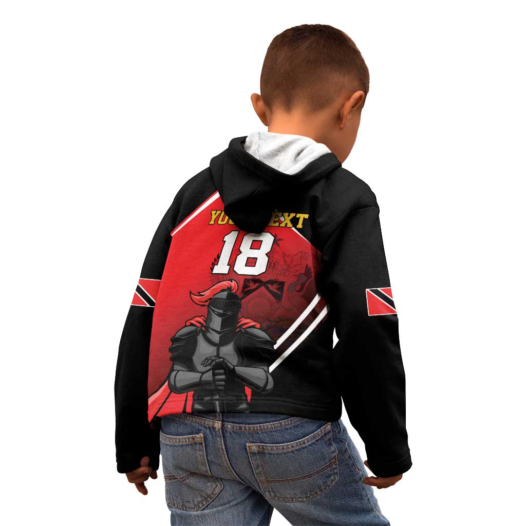 Custom Trinidad and Tobago Cricket Knight Riders Kid Hoodie Go Champion - Wonder Print Shop
