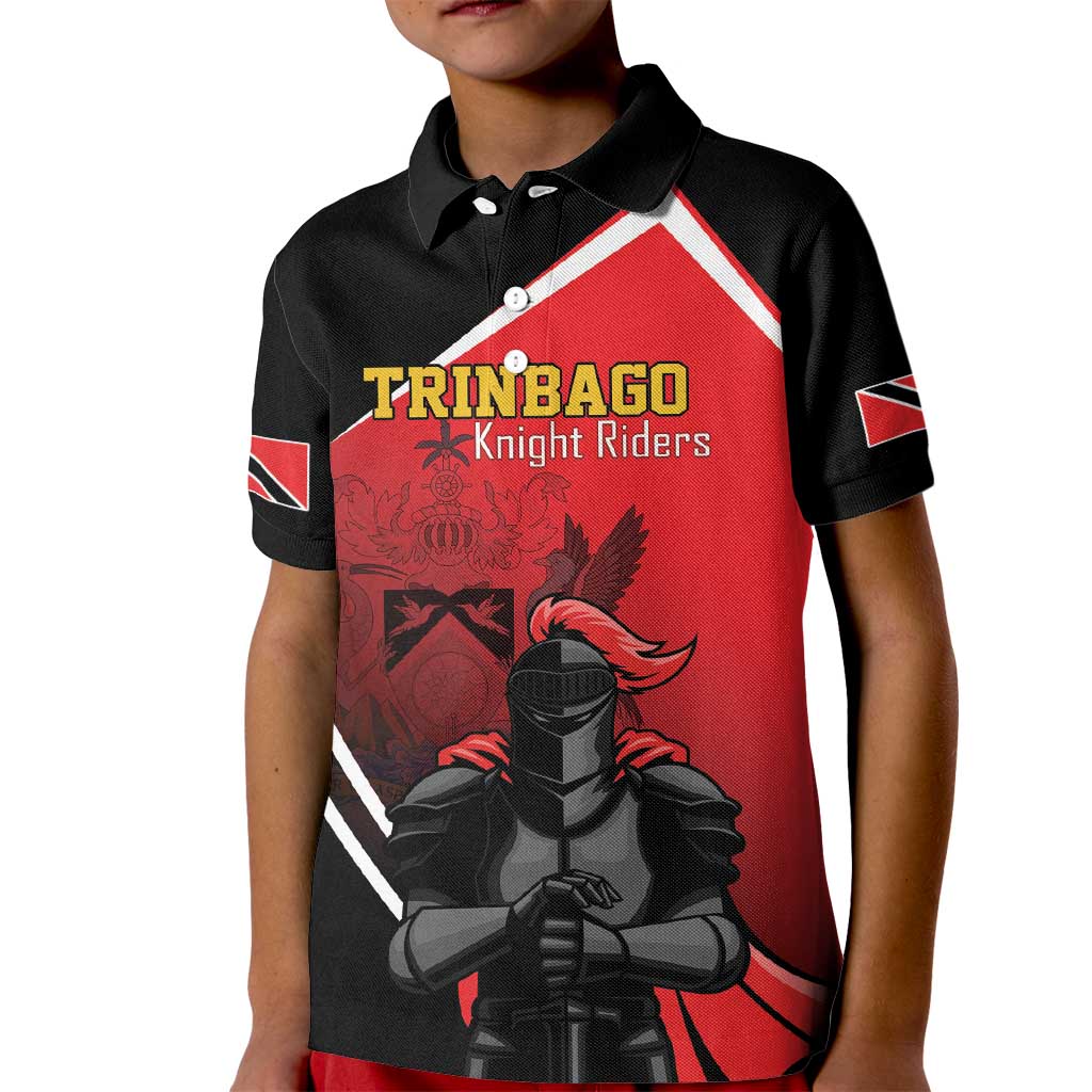 Custom Trinidad and Tobago Cricket Knight Riders Kid Polo Shirt Go Champion - Wonder Print Shop