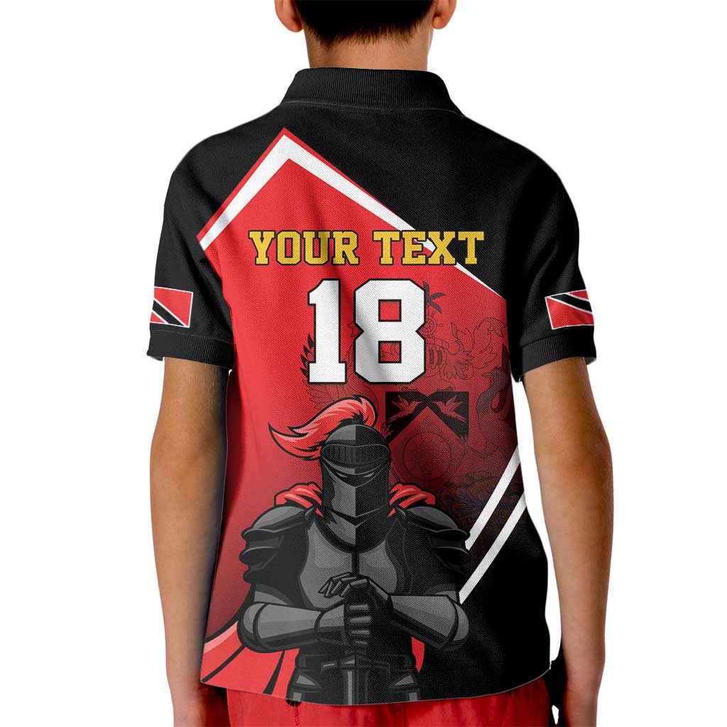 Custom Trinidad and Tobago Cricket Knight Riders Kid Polo Shirt Go Champion - Wonder Print Shop