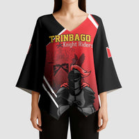 Custom Trinidad and Tobago Cricket Knight Riders Kimono Sleeve Blouse Go Champion - Wonder Print Shop